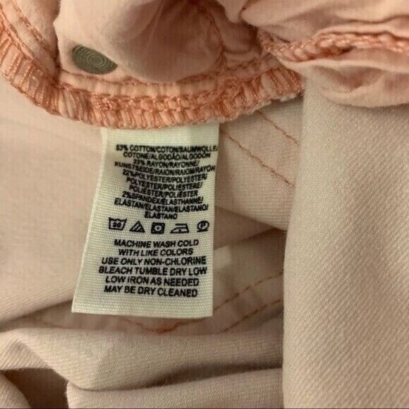 Free People Pink High Rise Ankle Skinny Jeans Stretch Casual Pants 28 - Picture 7 of 9